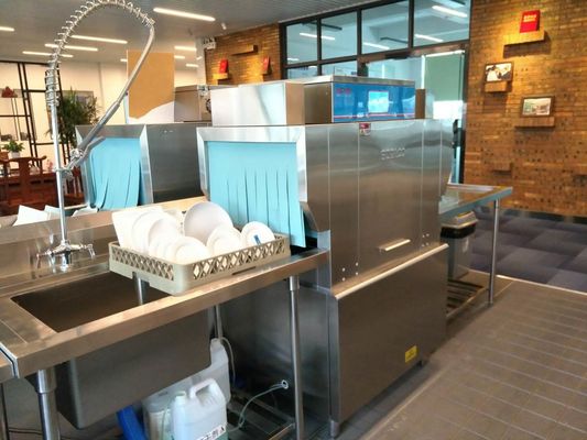 China Automaat binnen Deurtype Afwasmachine, Commercieel Dishwashing Materiaal leverancier