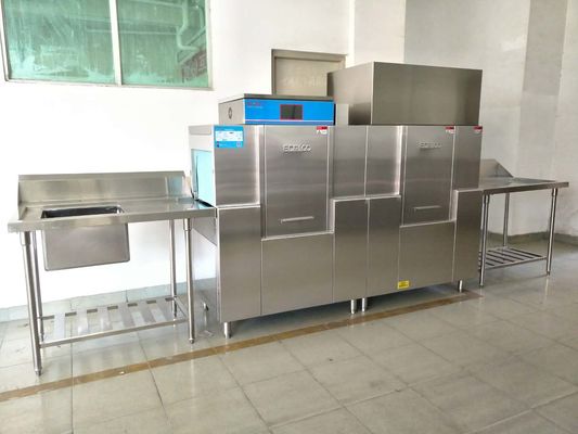 China 19.8KW/46.8KW-de afwasmachine eco-M210PH, de Afwasmachine van de Rektransportband van de Restaurantrang leverancier