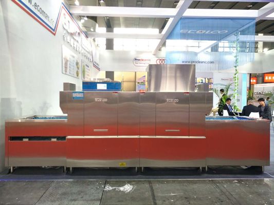 China 21KW/57KW centrale de keten van het keukengebruik Lange afwasmachine eco-L470PH Automaat binnen leverancier