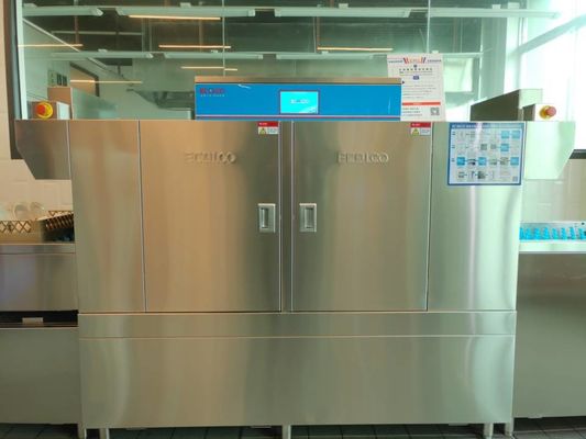 China Automatische Clearning-Vluchttype Afwasmachine voor het Certificaat van Restaurantce leverancier