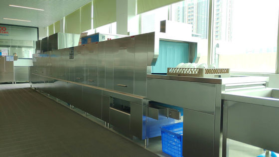 China Het Type van roestvrij staalvlucht Afwasmachine voor Centrale Keuken 5000-8000 PCs-Schotels leverancier