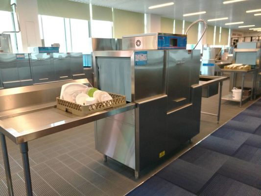 China van het de Keukenmateriaal van 1600H 1400W 750D Commerciële de Afwasmachineautomaat binnen voor Personeelskantines leverancier
