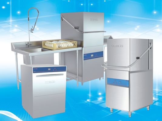 China Kap Commerciële Afwasmachine Bij lage temperatuur/Elektrische Commerciële Schotelmachine leverancier